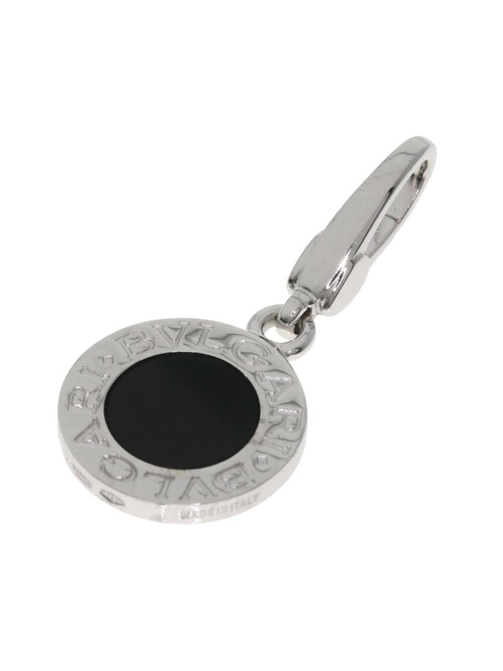 Bvlgari Onyx Pendant 18k White Gold